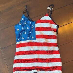 Sequin American Flag Dress
